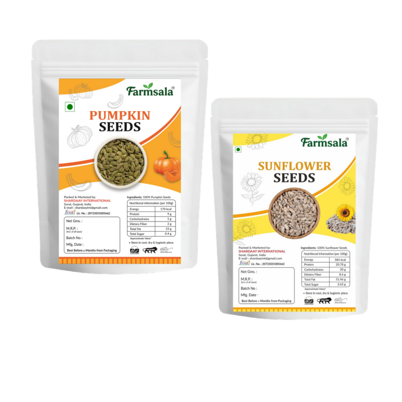 Pumpkin Seeds & Sunflower Seeds Combo | Protein Rich Immunity Boosting Seeds | 400g