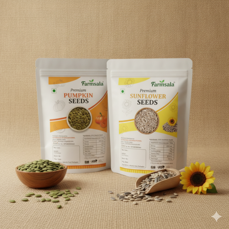 Pumpkin Seeds & Sunflower Seeds Combo | Protein Rich Immunity Boosting Seeds | 400g
