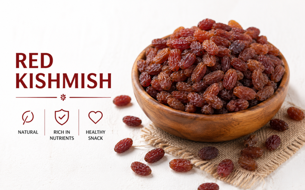 Red Kishmish (Red Raisins): A Naturally Sweet & Nutritious Dry Fruit